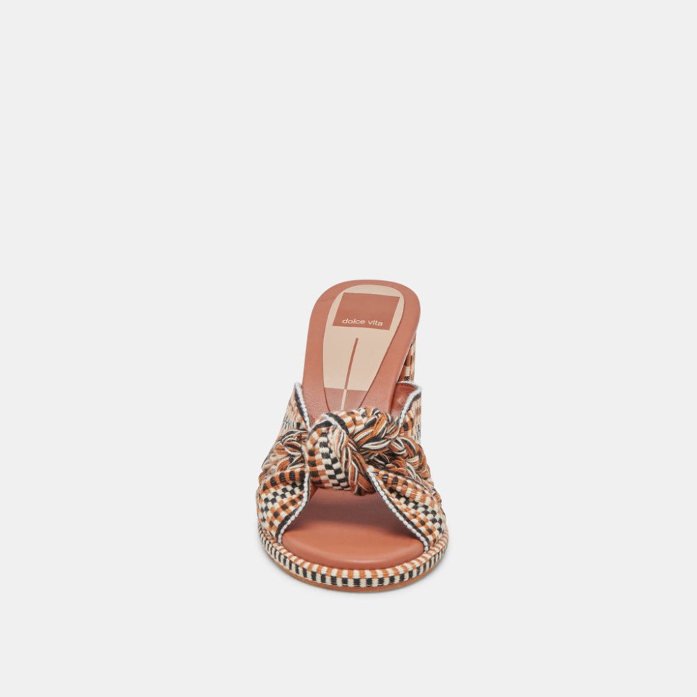 Dolce Vita Brilah Heels Tan Multi Woven