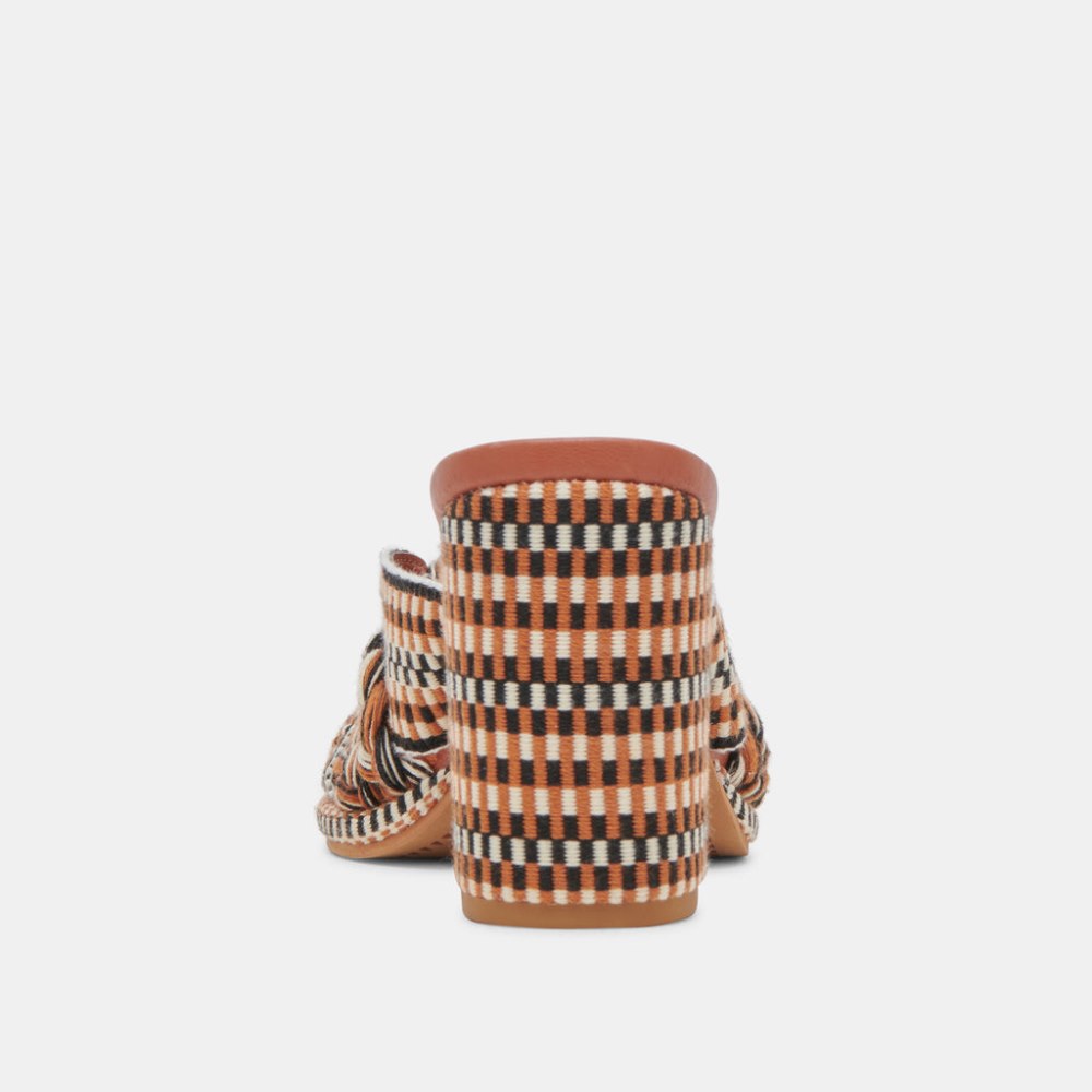 Dolce Vita Brilah Heels Tan Multi Woven