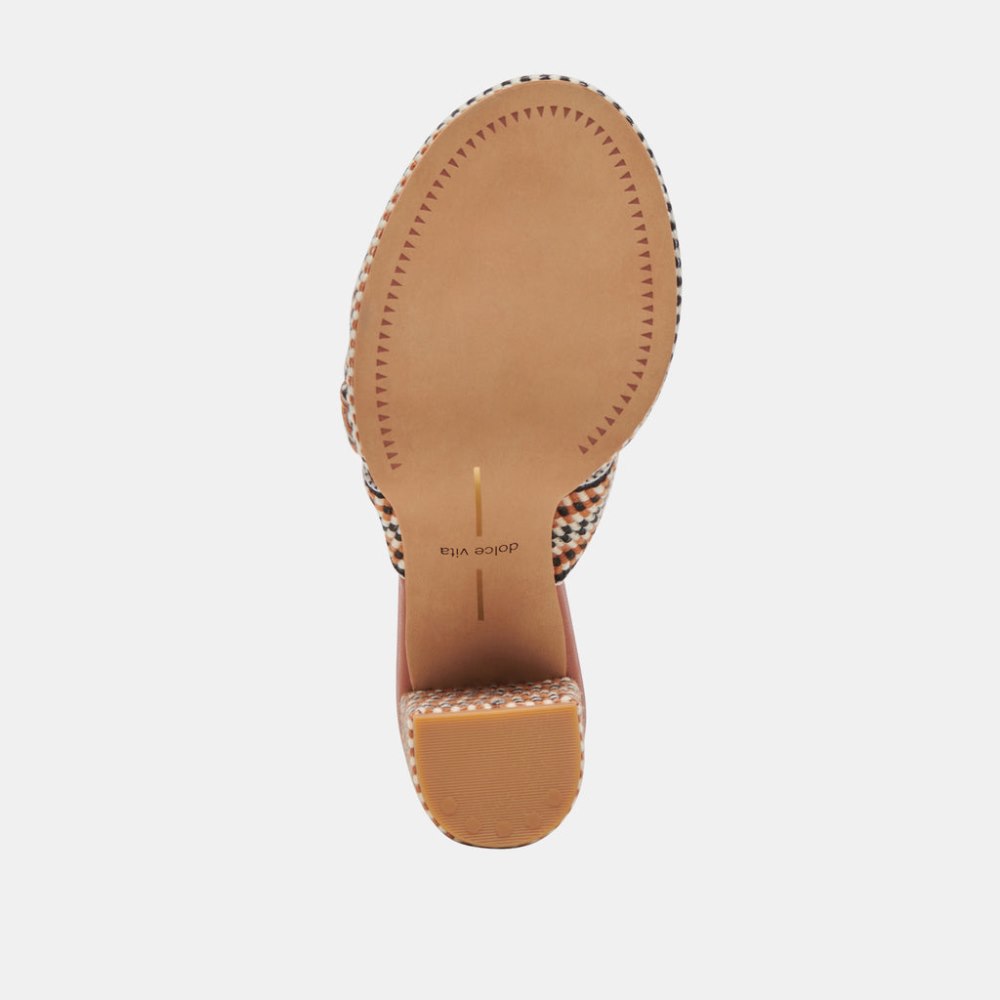Dolce Vita Brilah Heels Tan Multi Woven
