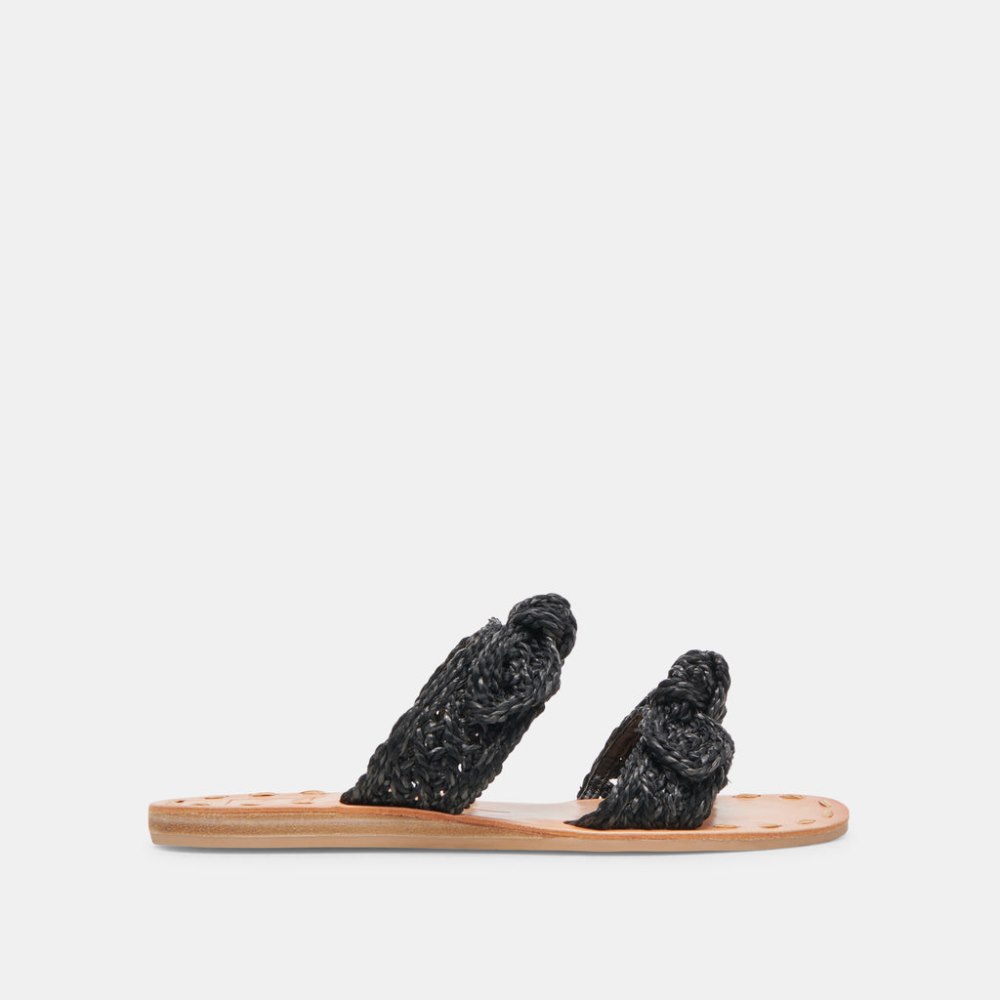 Dolce Vita Dinah Sandals Onyx Raffia
