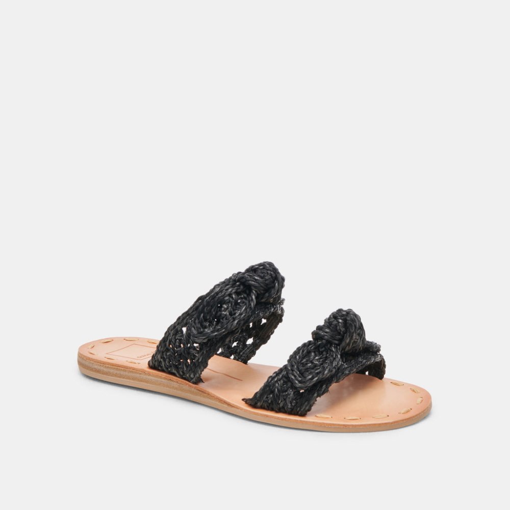 Dolce Vita Dinah Sandals Onyx Raffia