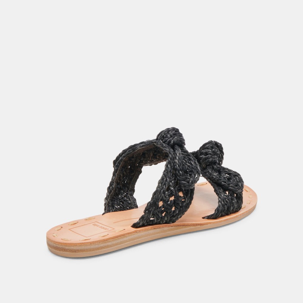 Dolce Vita Dinah Sandals Onyx Raffia
