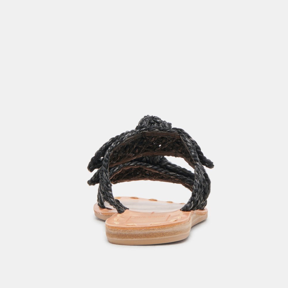 Dolce Vita Dinah Sandals Onyx Raffia