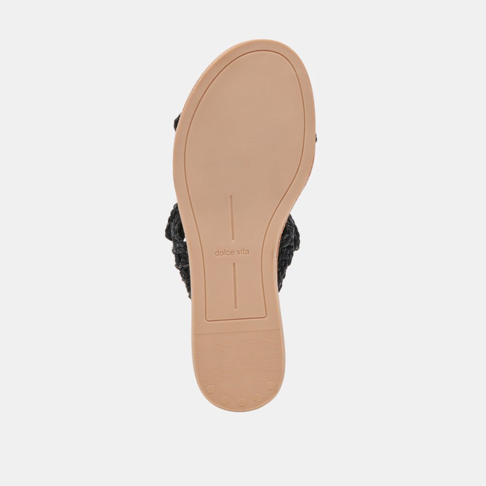 Dolce Vita Dinah Sandals Onyx Raffia