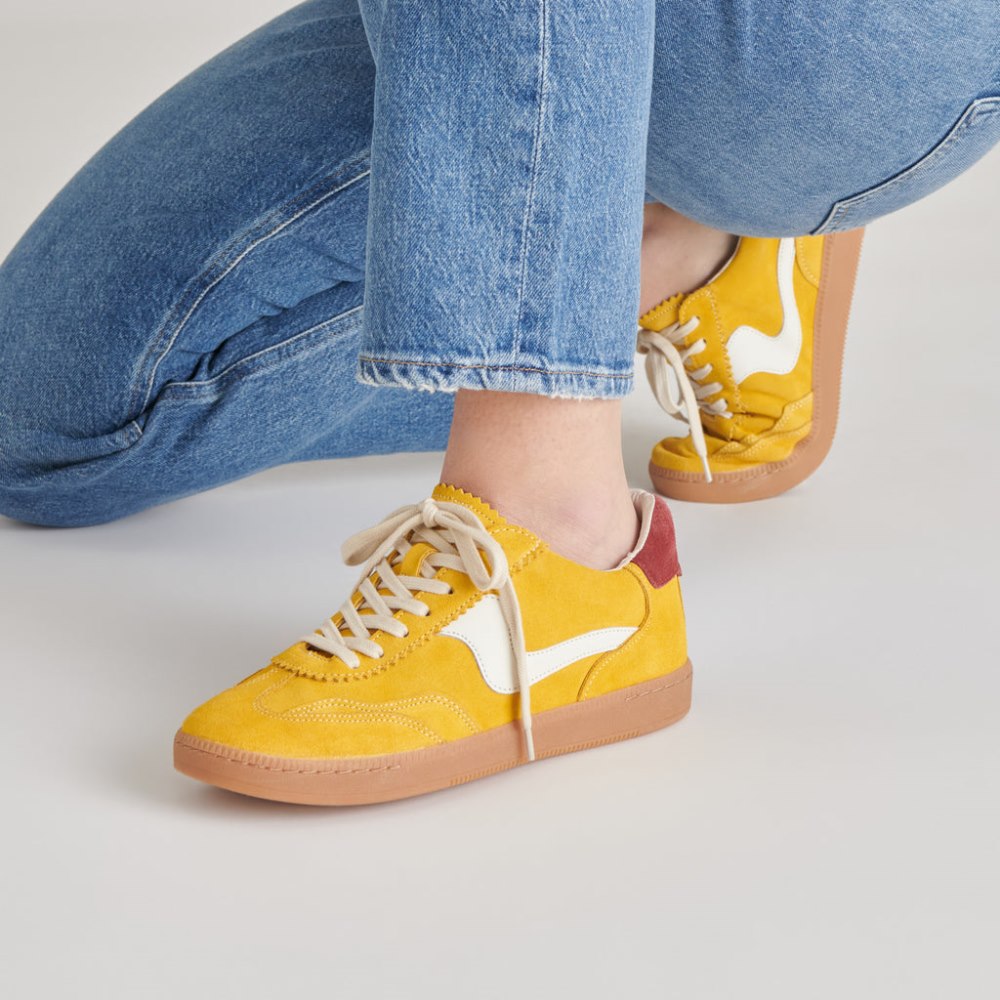 Dolce Vita Notice Sneakers Mustard Suede
