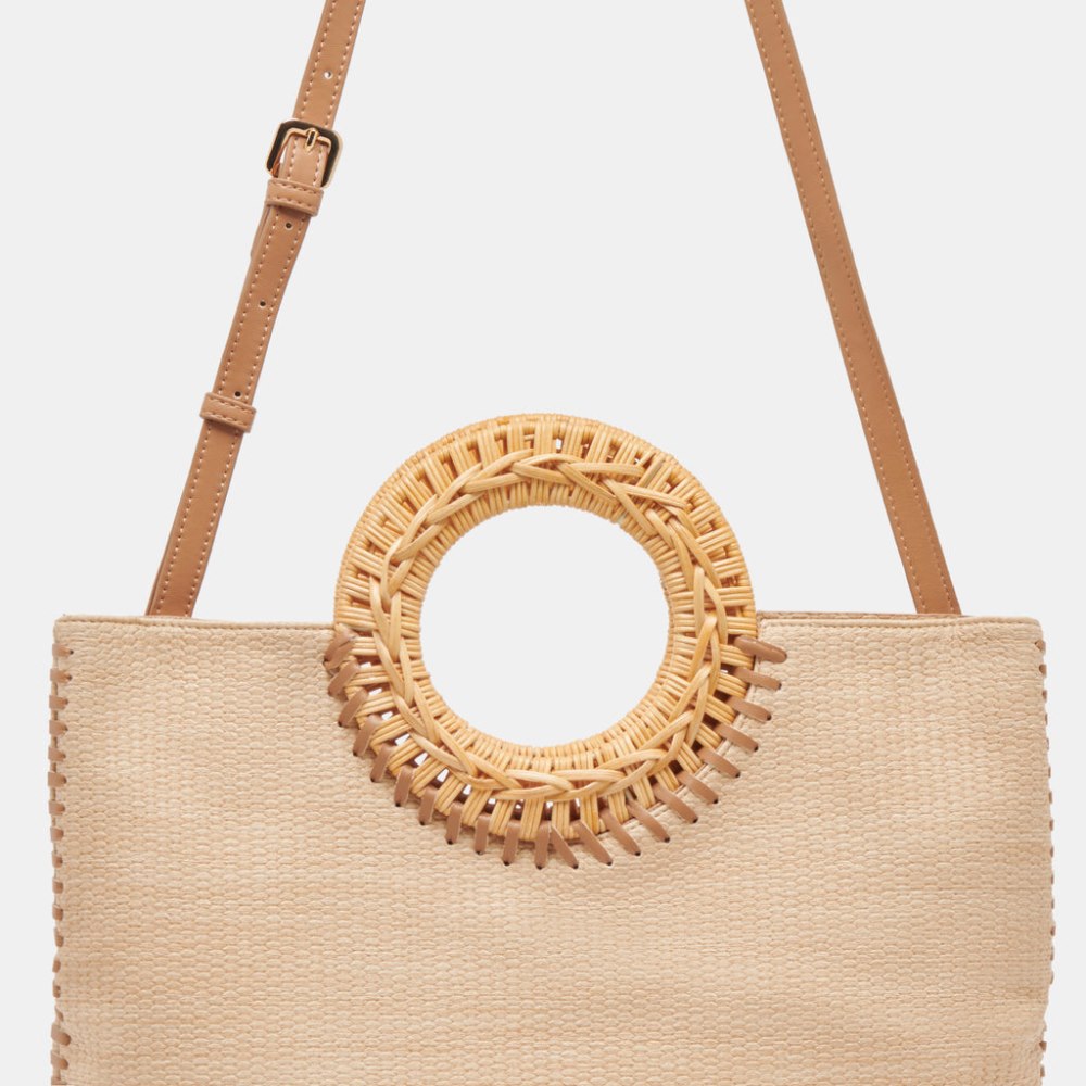 Dolce Vita Lilah Clutch Natural Embossed Faux Leather