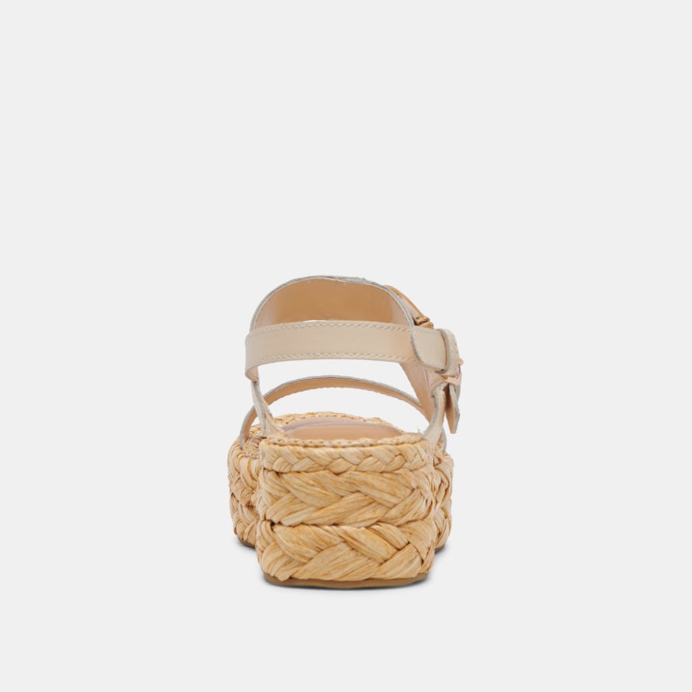 Dolce Vita Chera Sandals Bone Embossed Leather