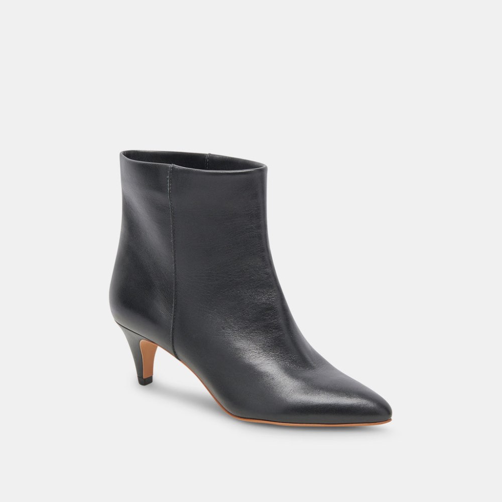 Dolce Vita Dee Wide Booties Jet Black Leather