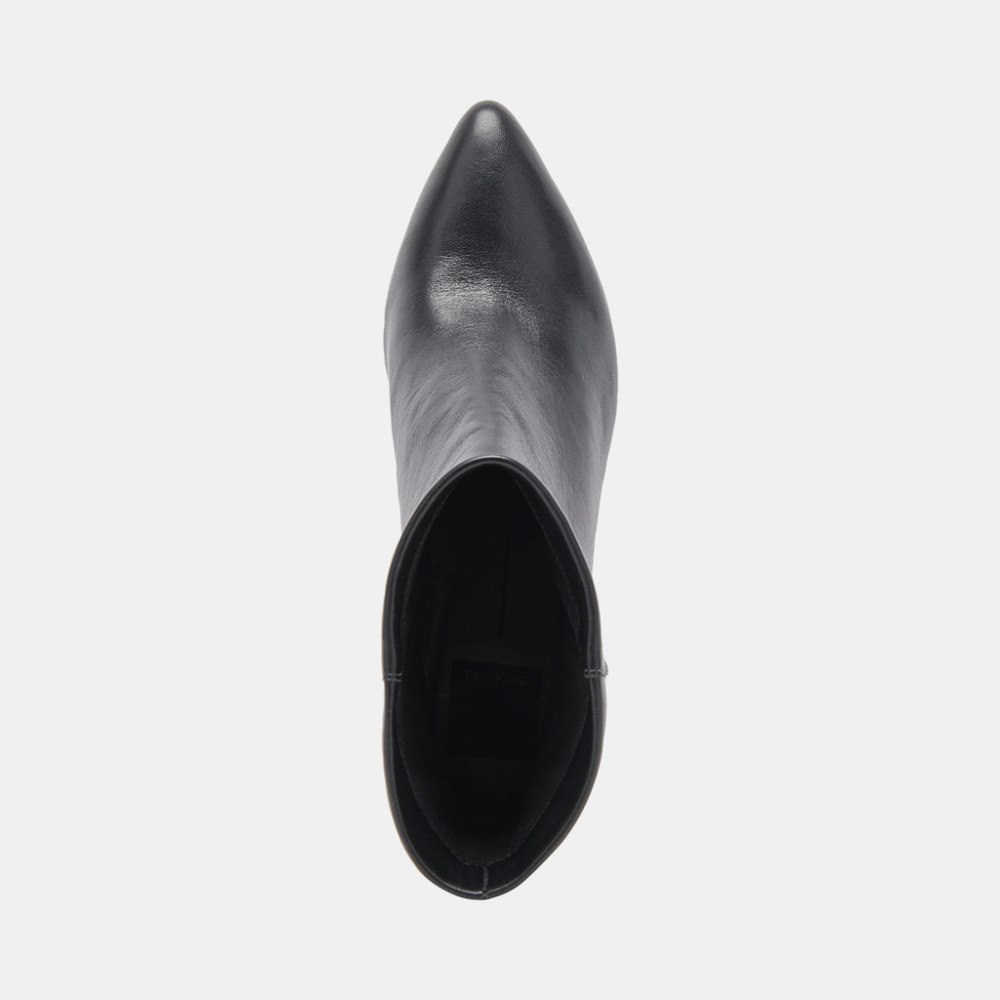 Dolce Vita Dee Wide Booties Jet Black Leather