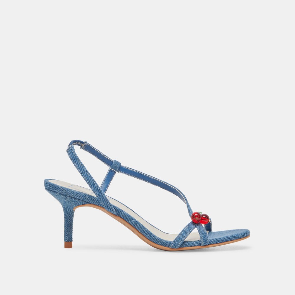 Dolce Vita Cerise Heels Blue Denim