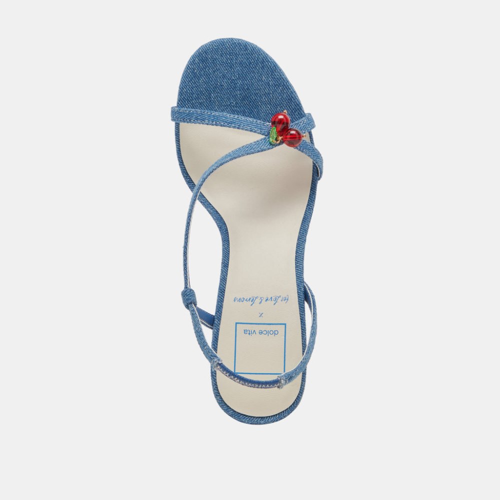 Dolce Vita Cerise Heels Blue Denim