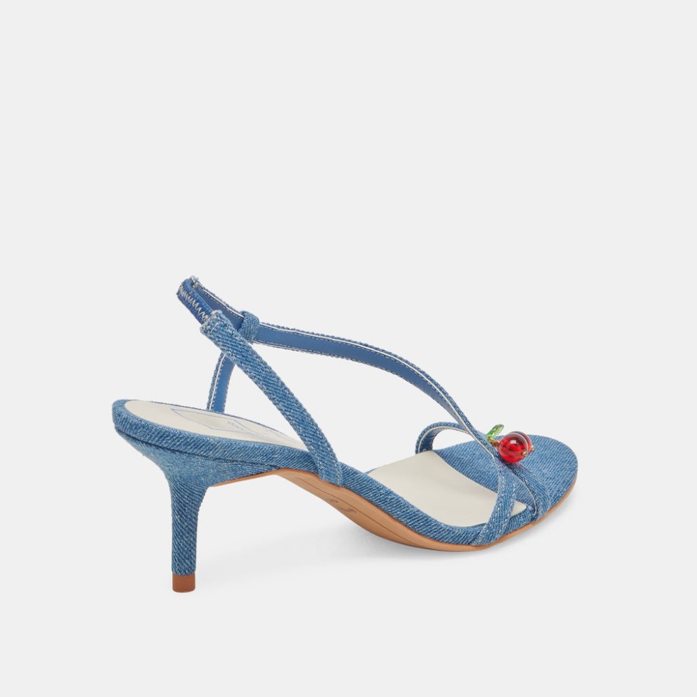 Dolce Vita Cerise Heels Blue Denim