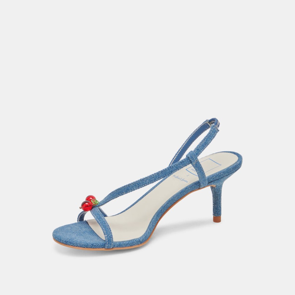 Dolce Vita Cerise Heels Blue Denim