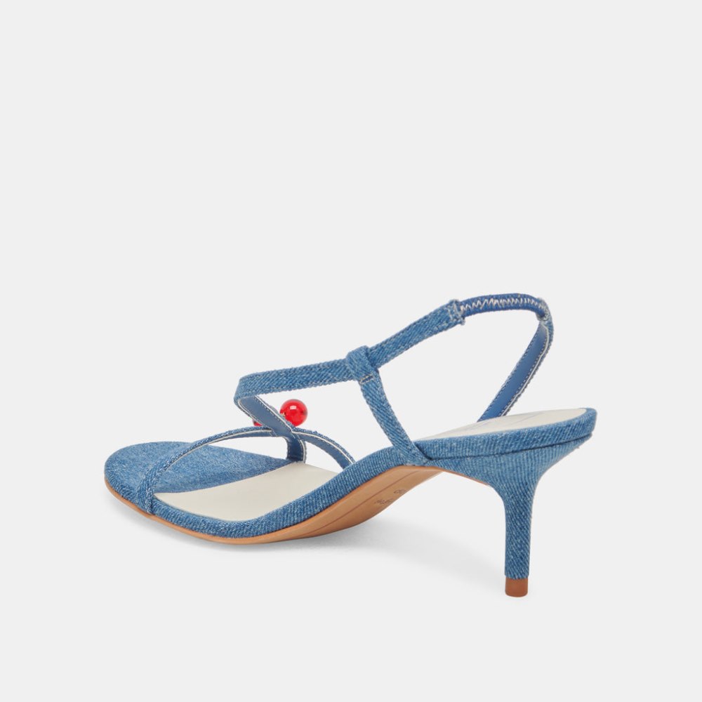 Dolce Vita Cerise Heels Blue Denim