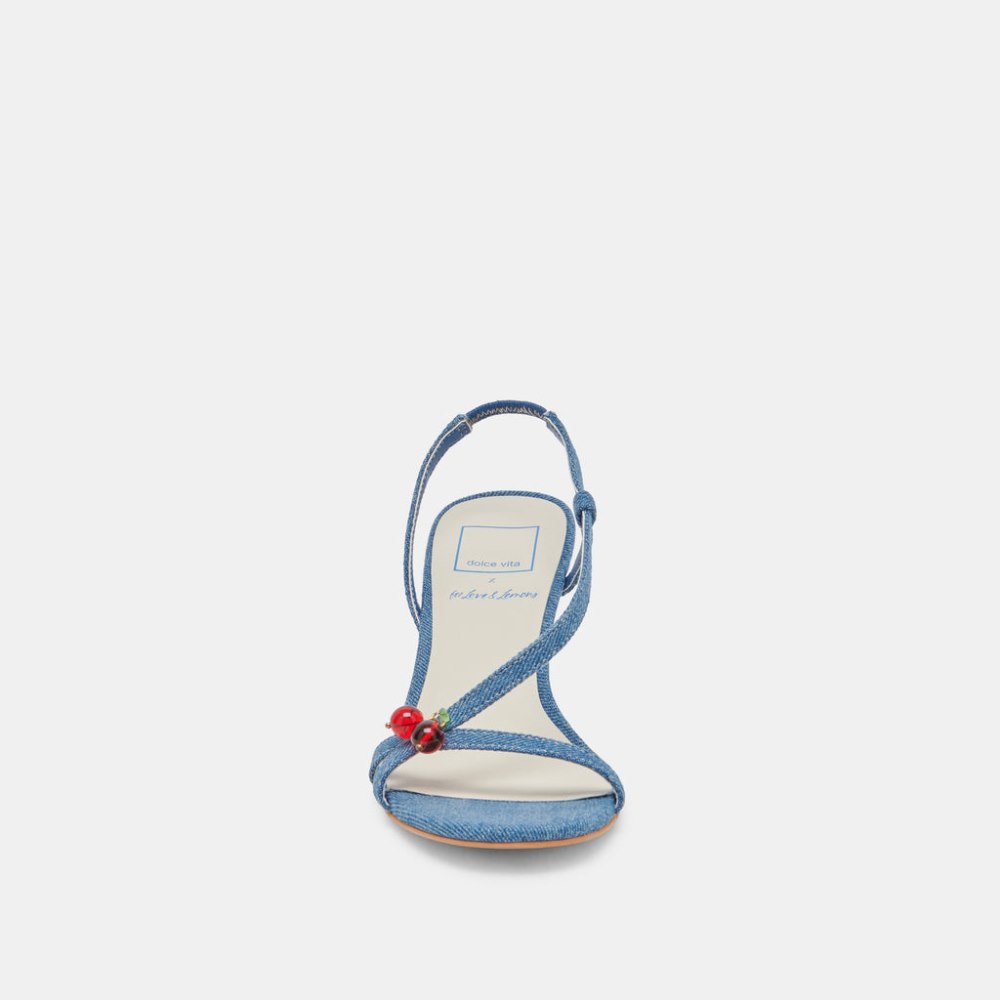 Dolce Vita Cerise Heels Blue Denim