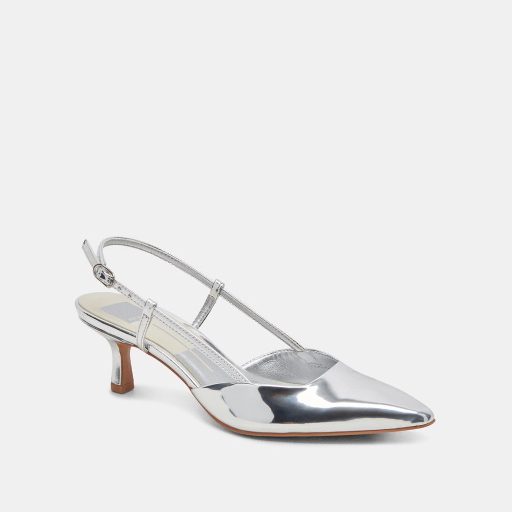 Dolce Vita Odela Wide Heels Silver Stella