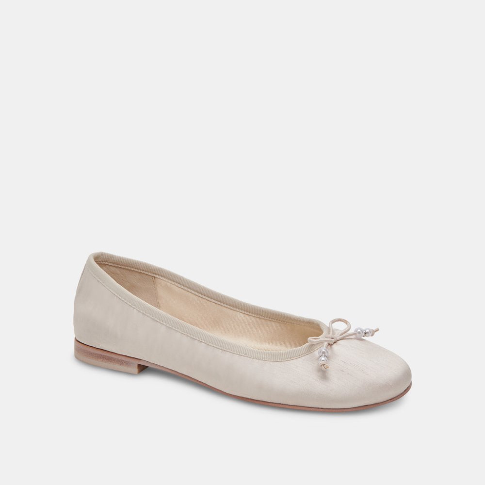 Dolce Vita Cacy Pearl Ballet Flats Vanilla Pearls