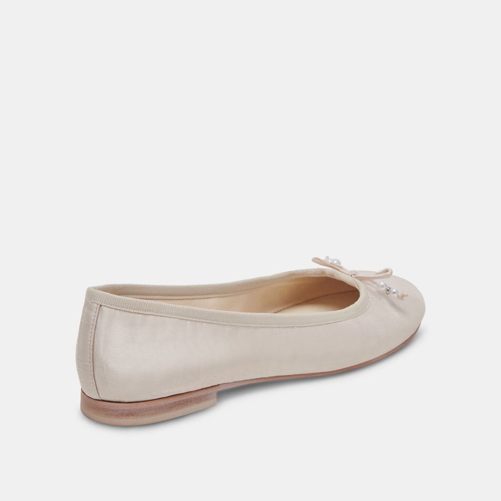 Dolce Vita Cacy Pearl Ballet Flats Vanilla Pearls