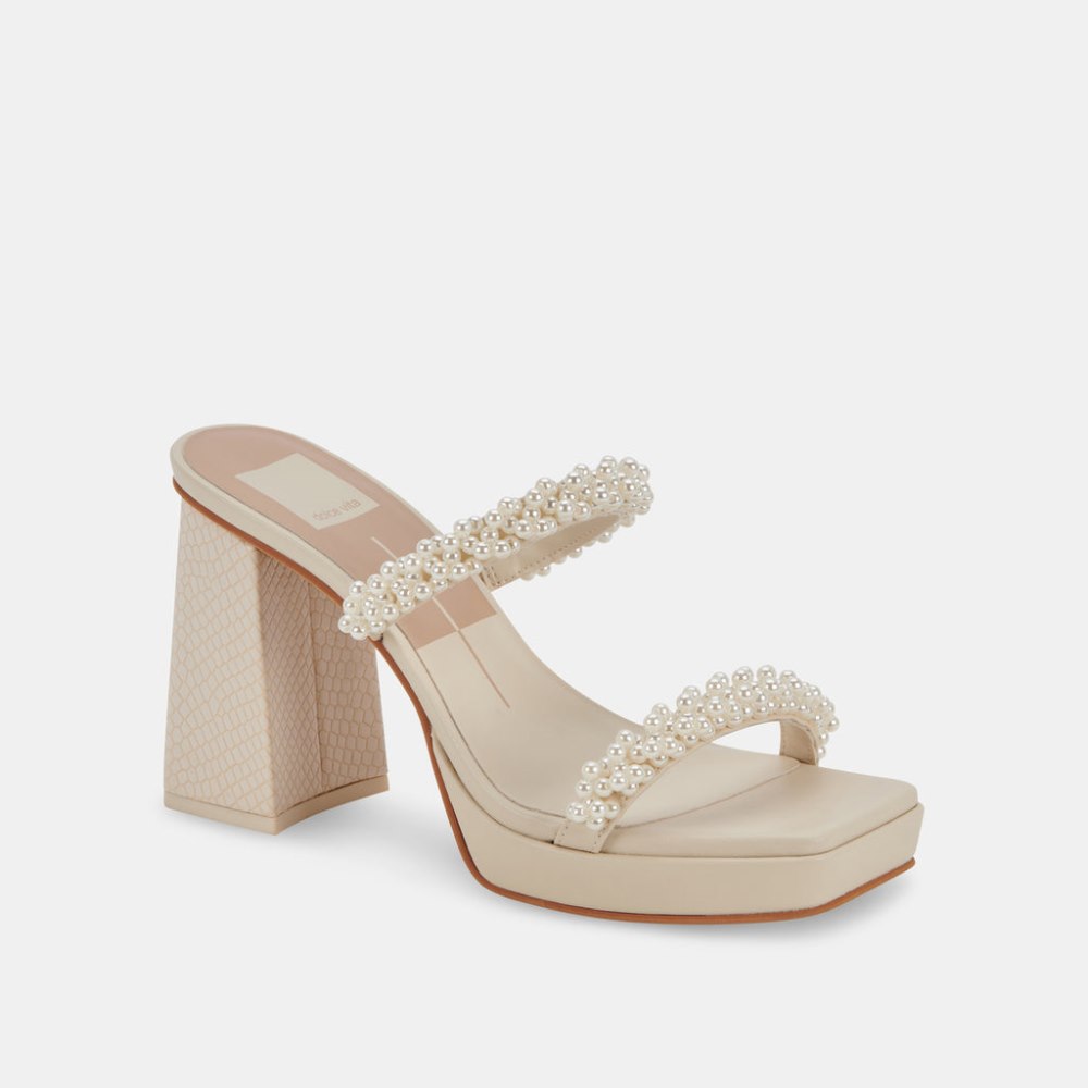 Dolce Vita Ariele Heels Vanilla Pearls