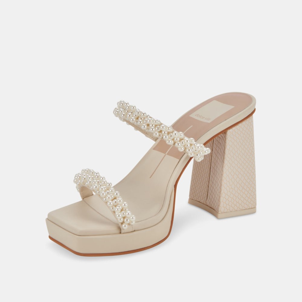 Dolce Vita Ariele Heels Vanilla Pearls