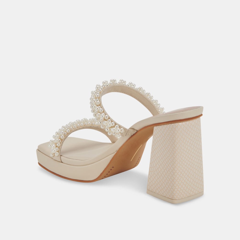 Dolce Vita Ariele Heels Vanilla Pearls