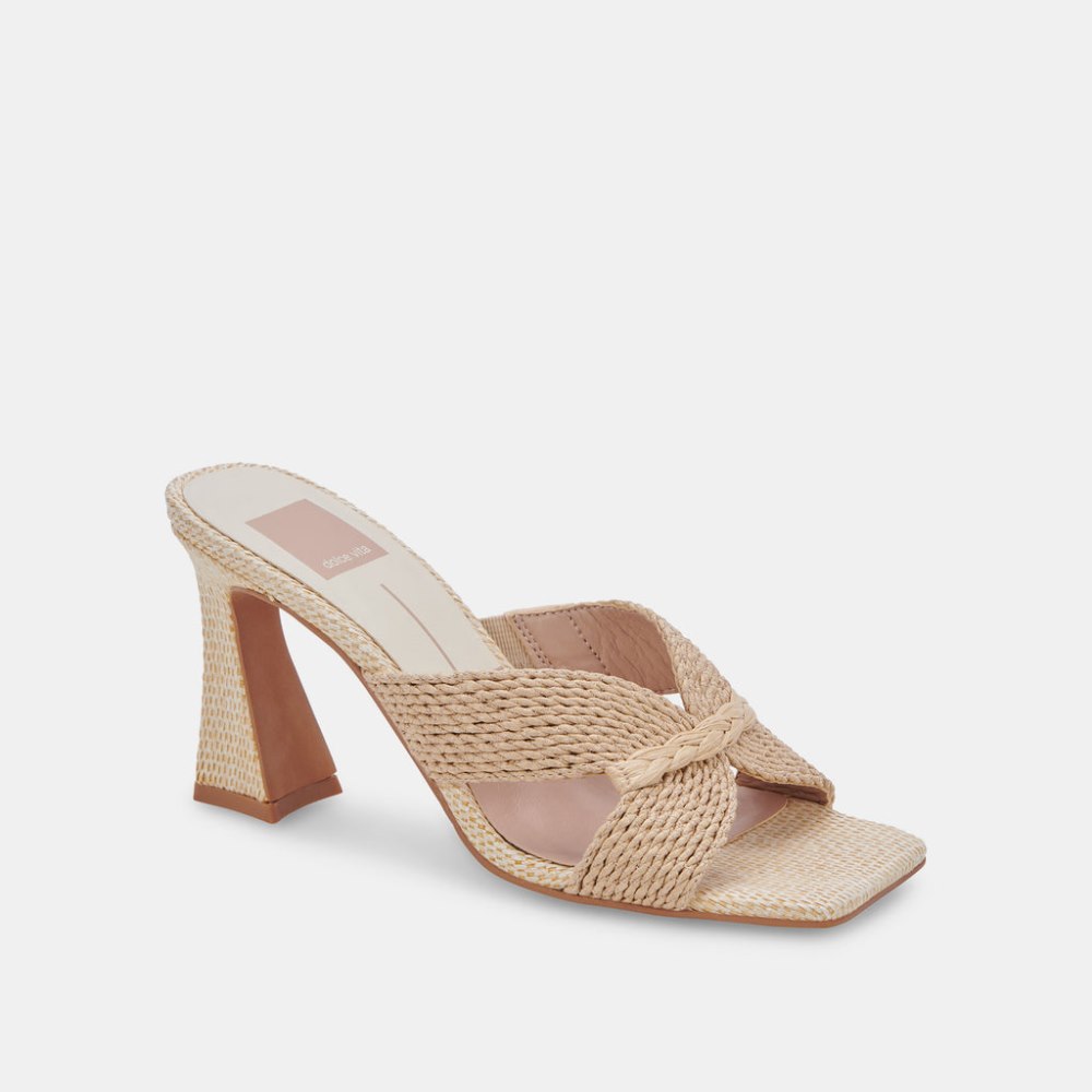Dolce Vita Nitro Heels Lt Natural Raffia