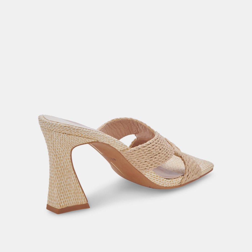 Dolce Vita Nitro Heels Lt Natural Raffia