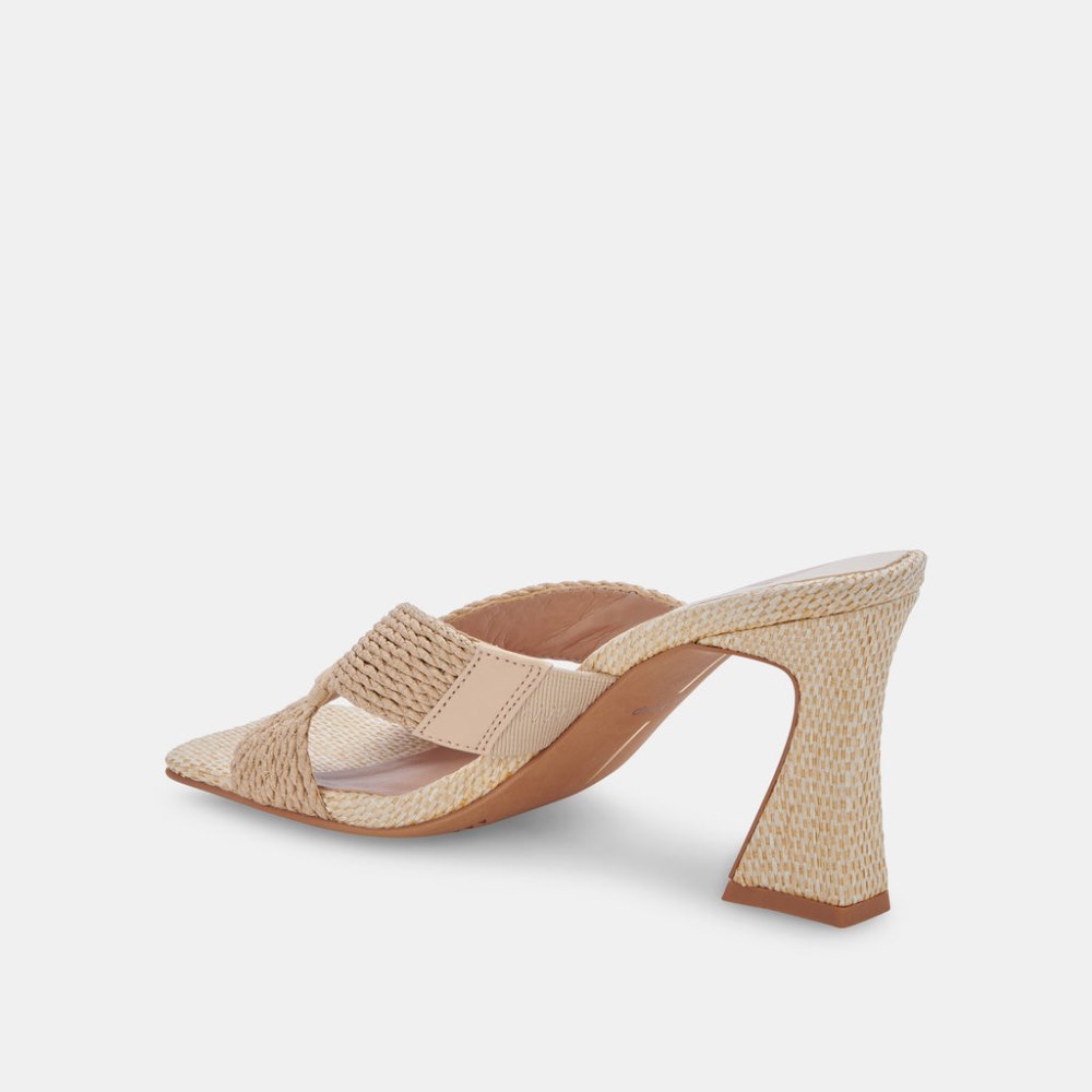 Dolce Vita Nitro Heels Lt Natural Raffia