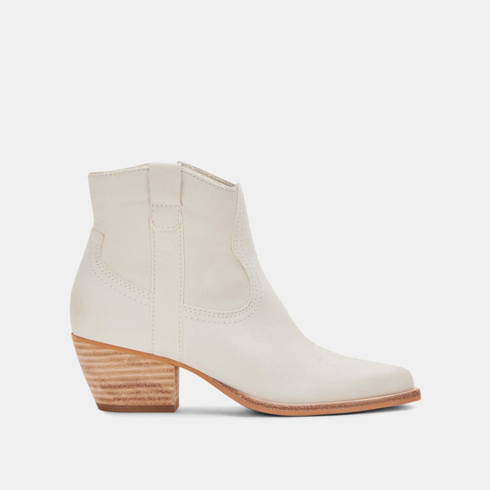 Dolce Vita Silma Booties Ivory Nubuck
