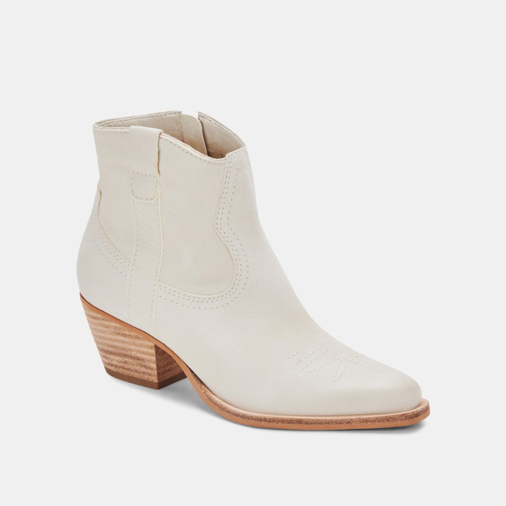 Dolce Vita Silma Booties Ivory Nubuck