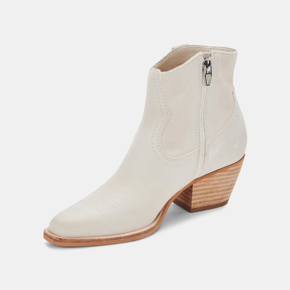 Dolce Vita Silma Booties Ivory Nubuck