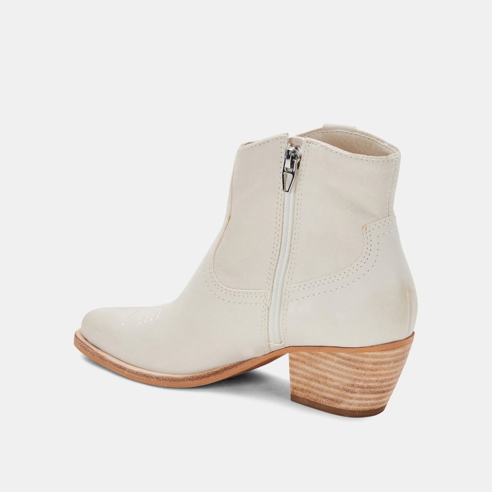Dolce Vita Silma Booties Ivory Nubuck