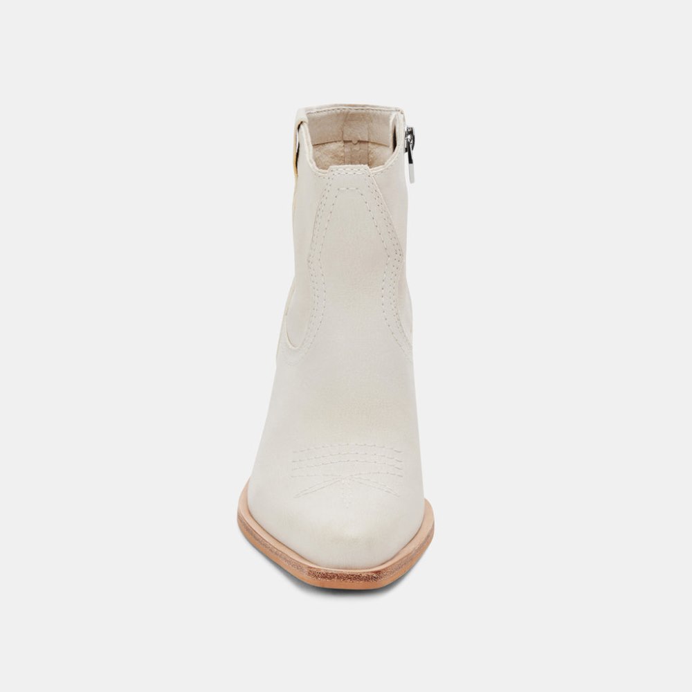 Dolce Vita Silma Booties Ivory Nubuck