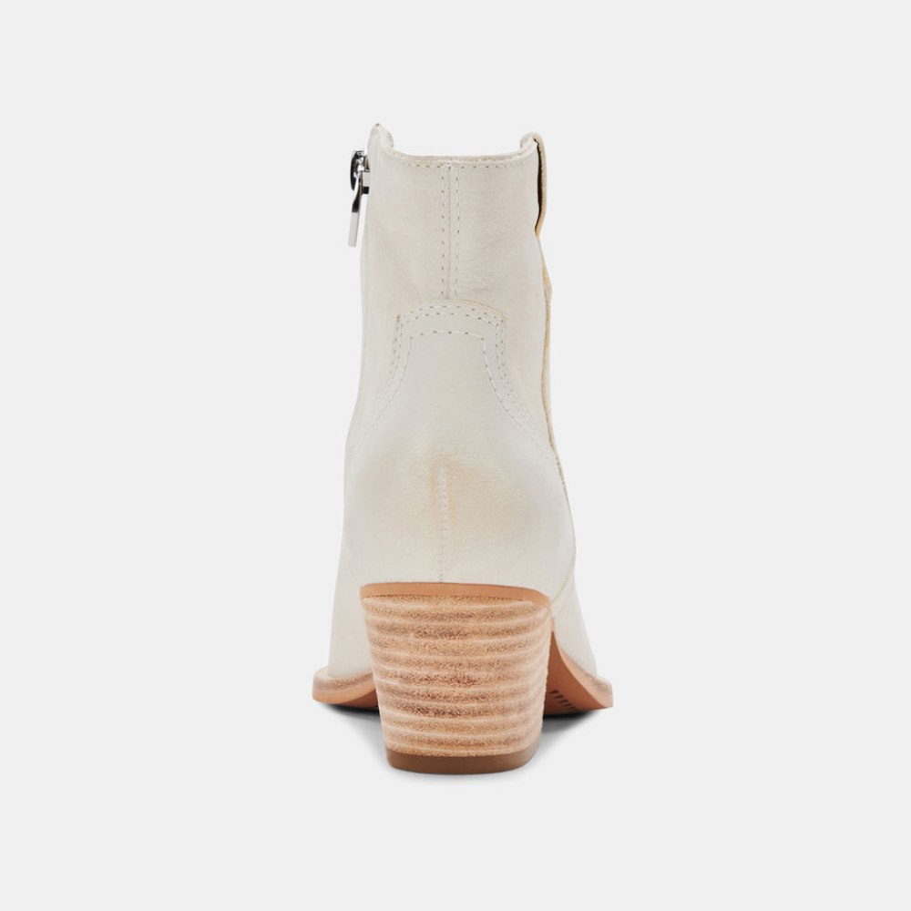 Dolce Vita Silma Booties Ivory Nubuck