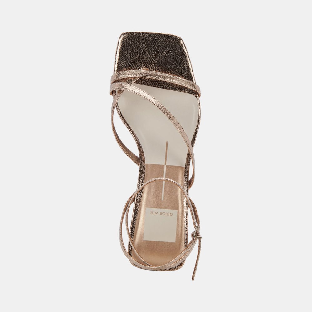 Dolce Vita Baylor Heels Dark Gold Crackled Stella