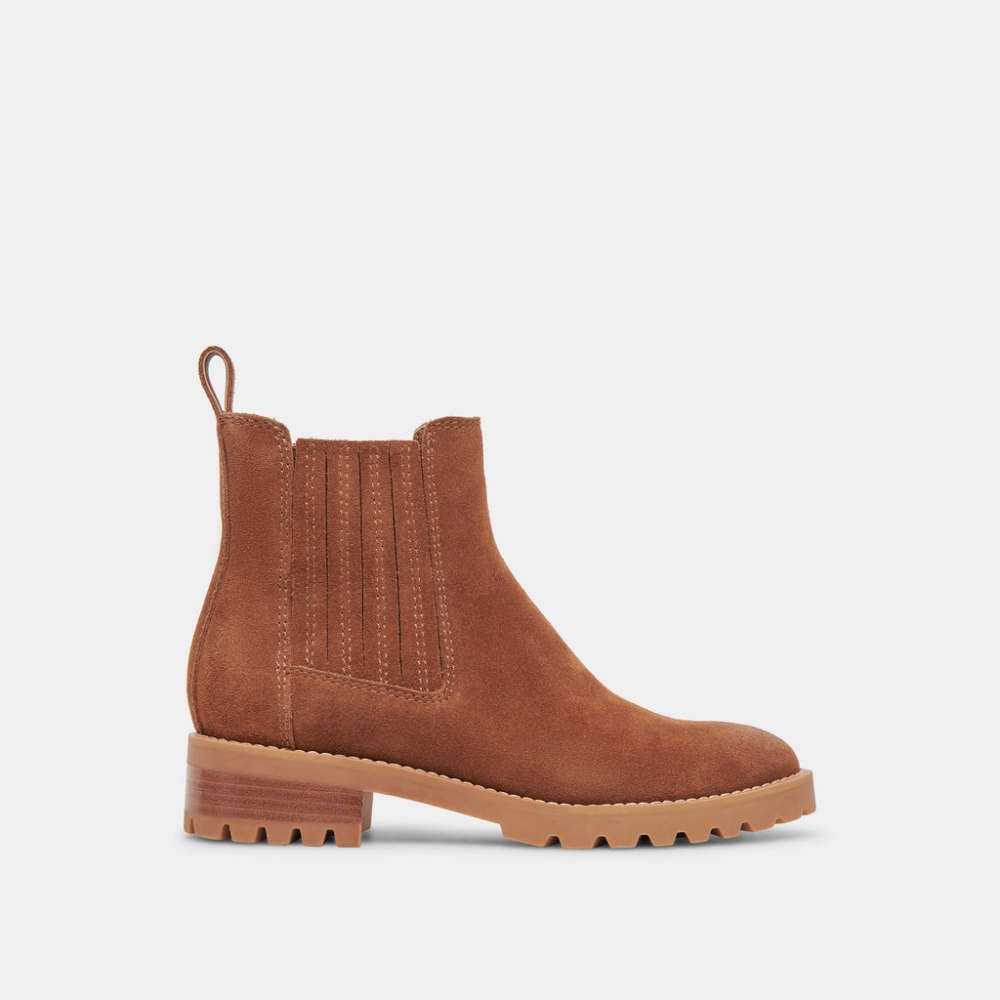 Dolce Vita Fraya H2o Booties Brown Suede