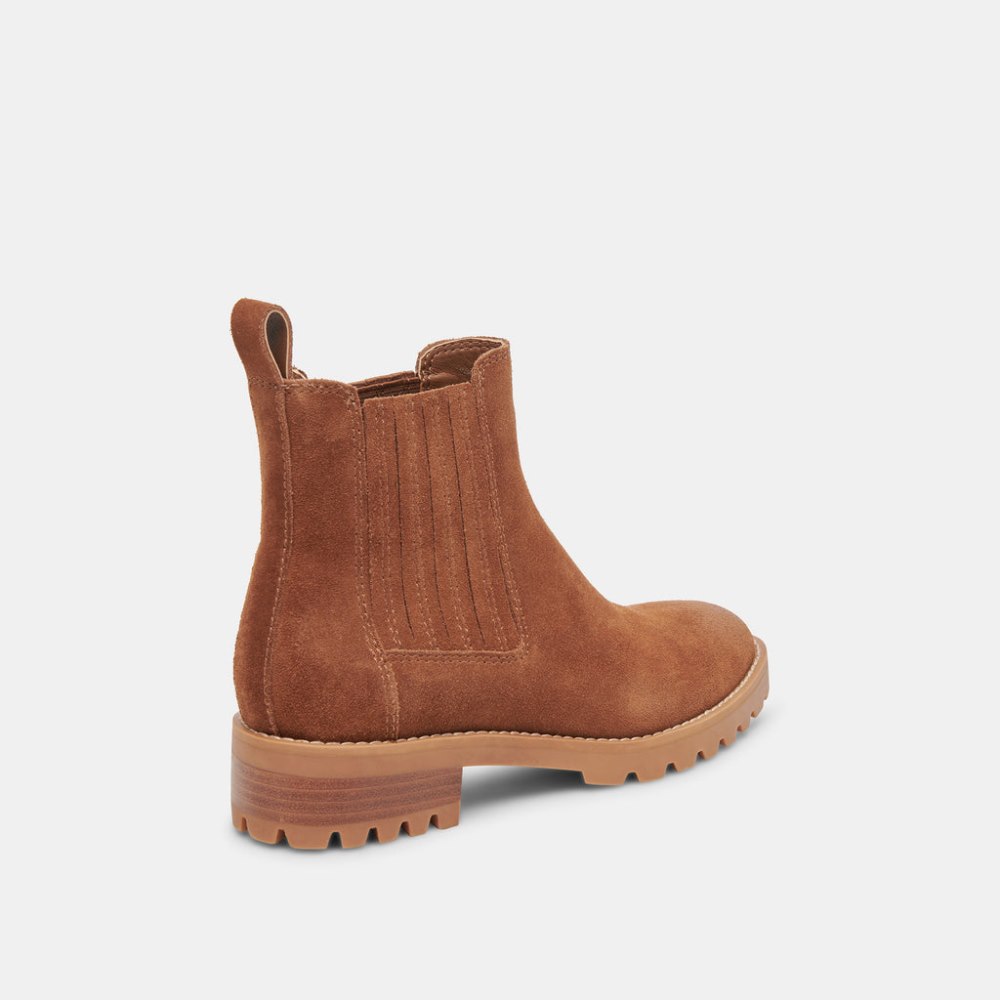 Dolce Vita Fraya H2o Booties Brown Suede