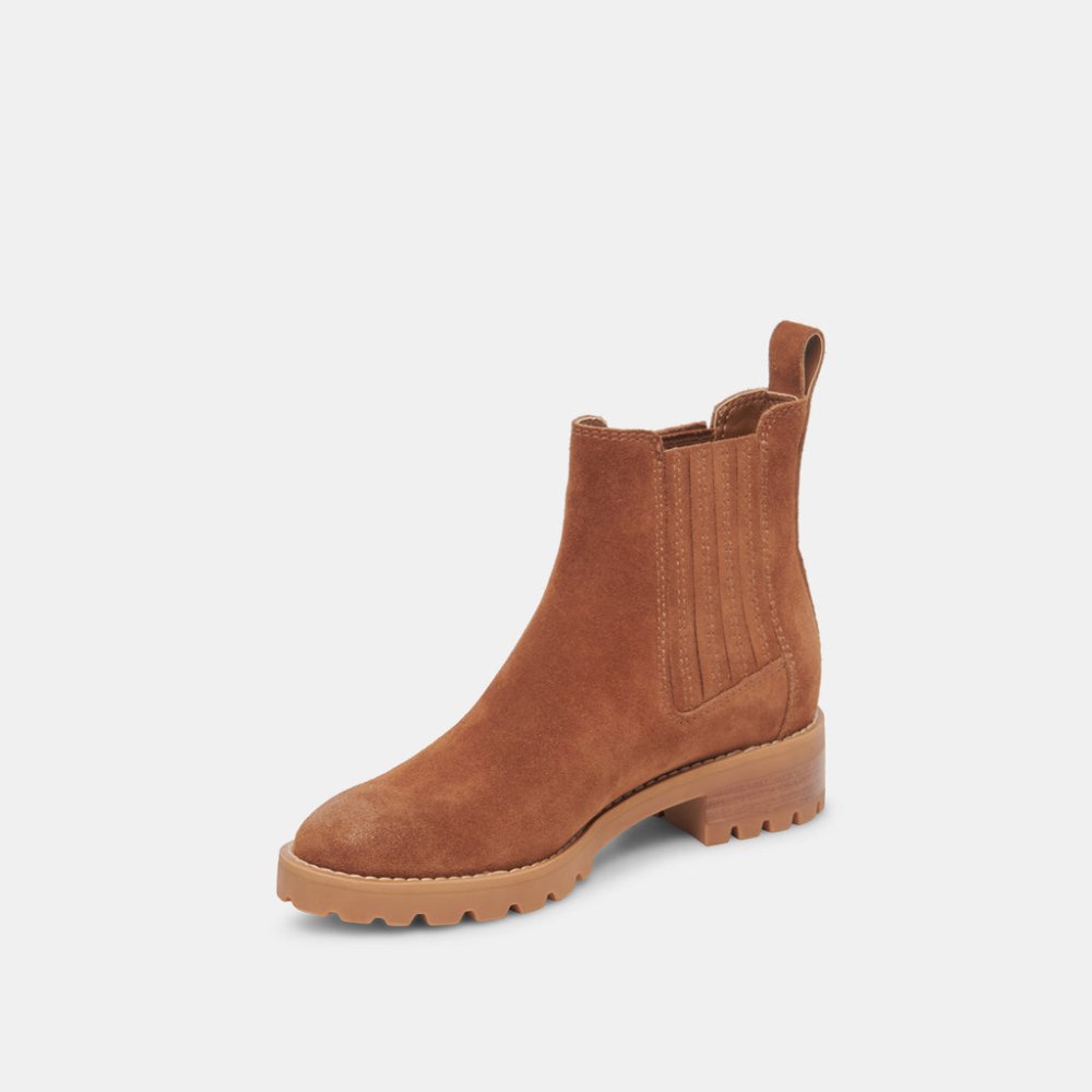 Dolce Vita Fraya H2o Booties Brown Suede