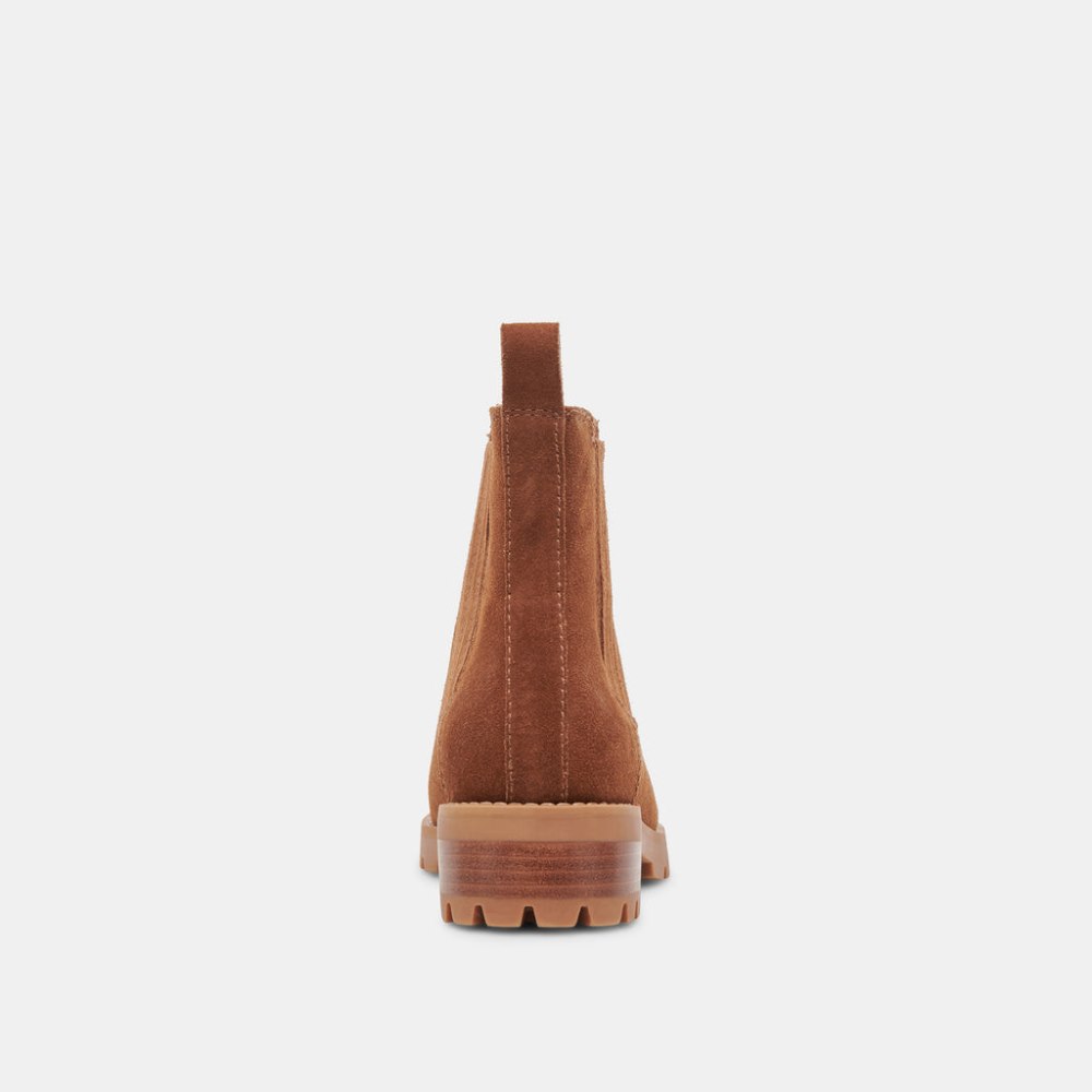Dolce Vita Fraya H2o Booties Brown Suede