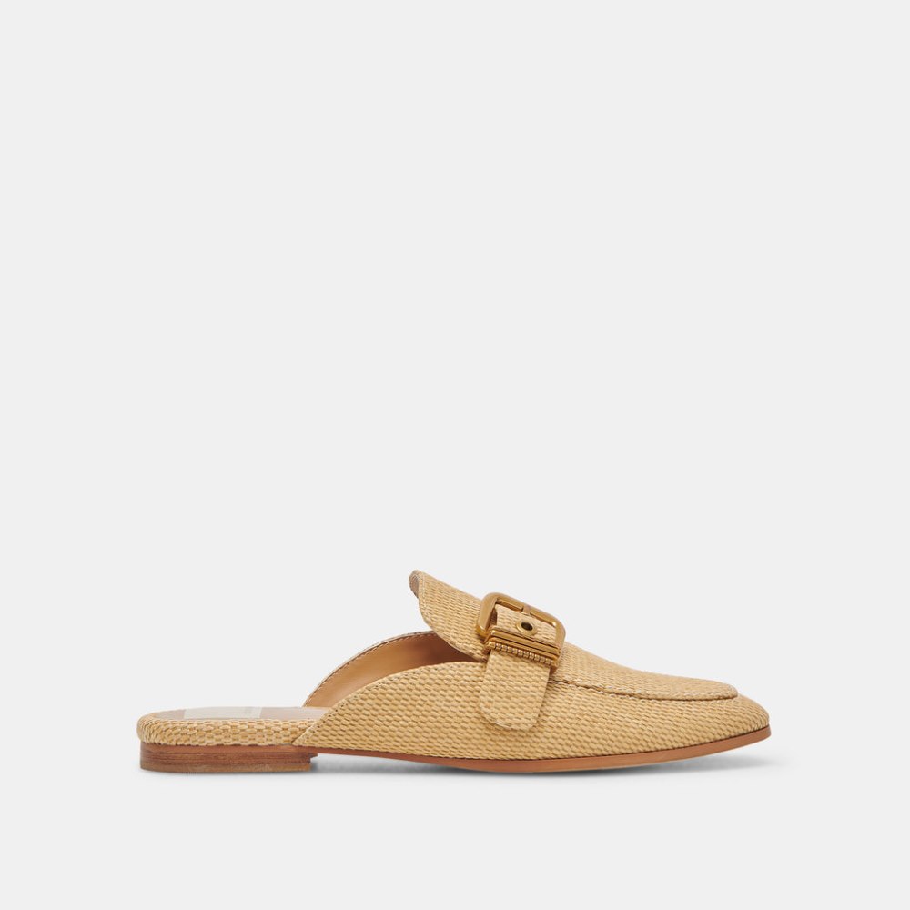 Dolce Vita Santel Flats Honey Raffia