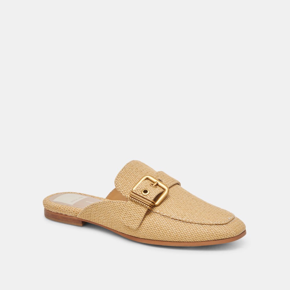 Dolce Vita Santel Flats Honey Raffia
