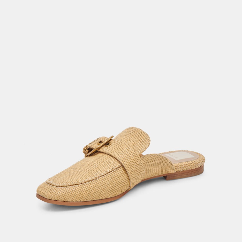 Dolce Vita Santel Flats Honey Raffia