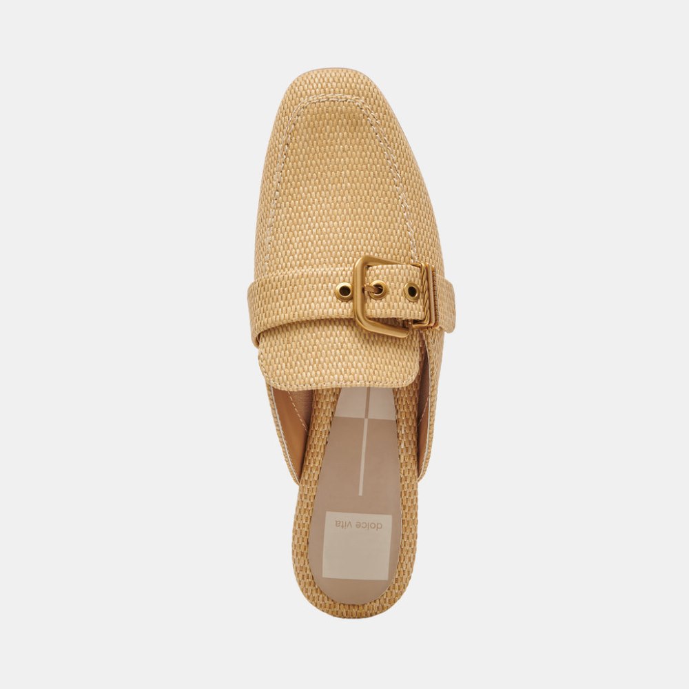 Dolce Vita Santel Flats Honey Raffia