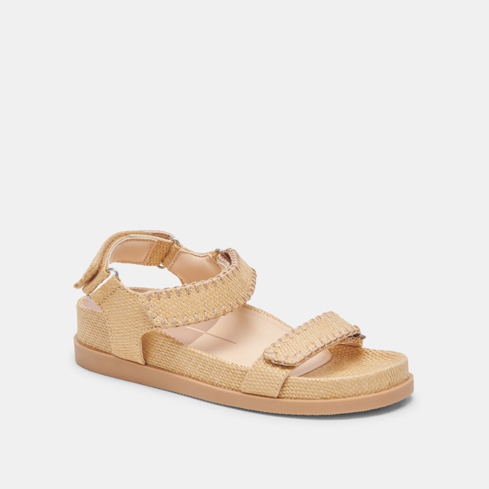 Dolce Vita Senora Sandals Lt Natural Raffia