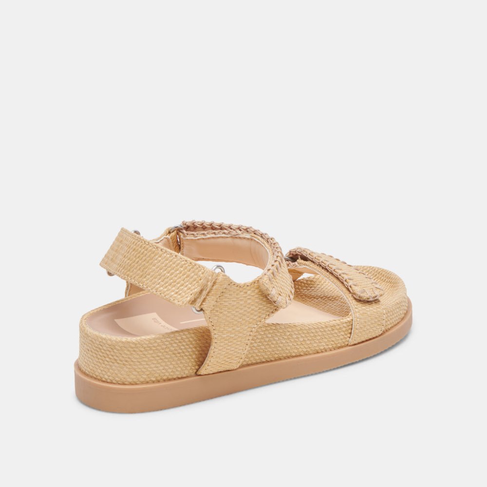 Dolce Vita Senora Sandals Lt Natural Raffia