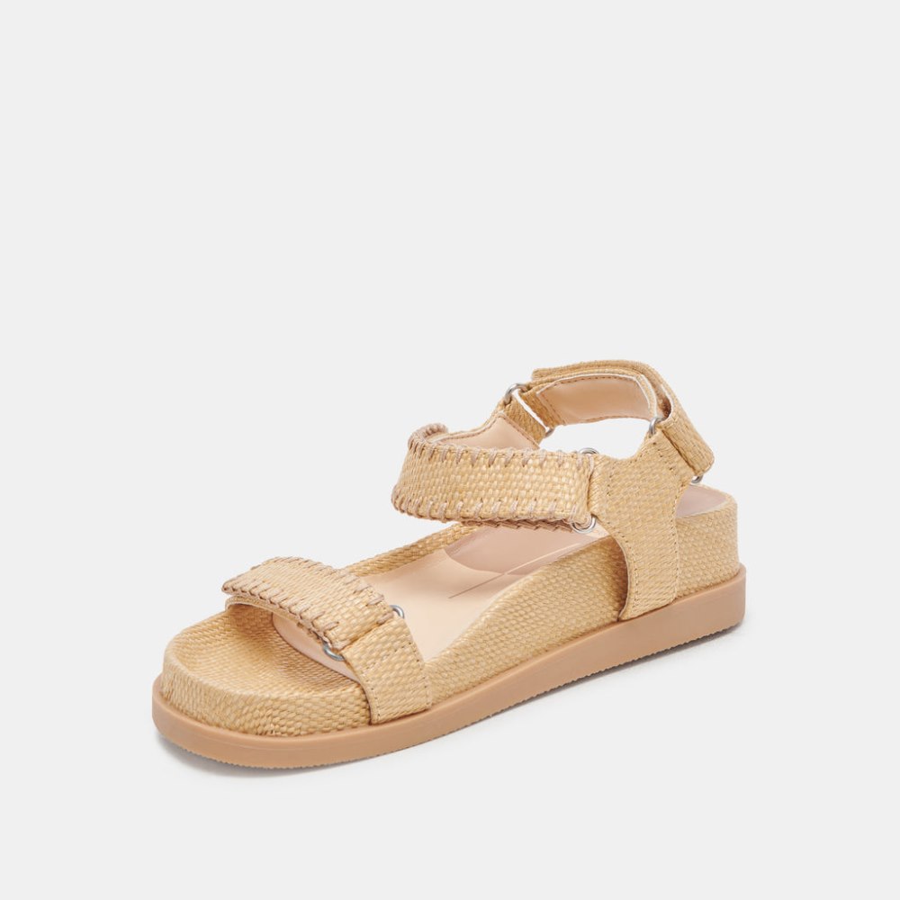 Dolce Vita Senora Sandals Lt Natural Raffia