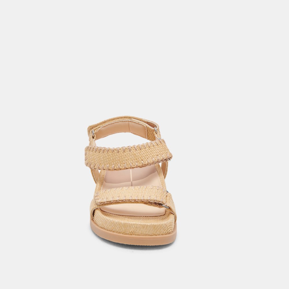 Dolce Vita Senora Sandals Lt Natural Raffia