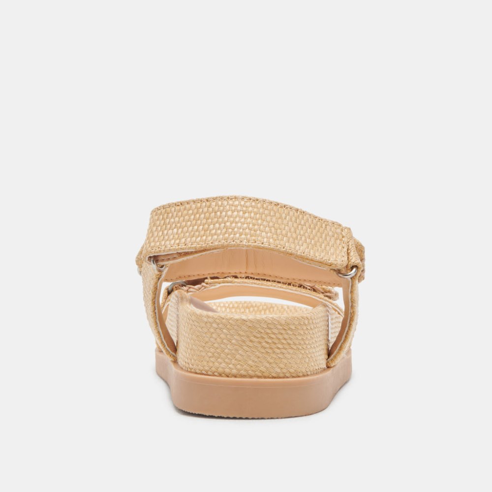 Dolce Vita Senora Sandals Lt Natural Raffia
