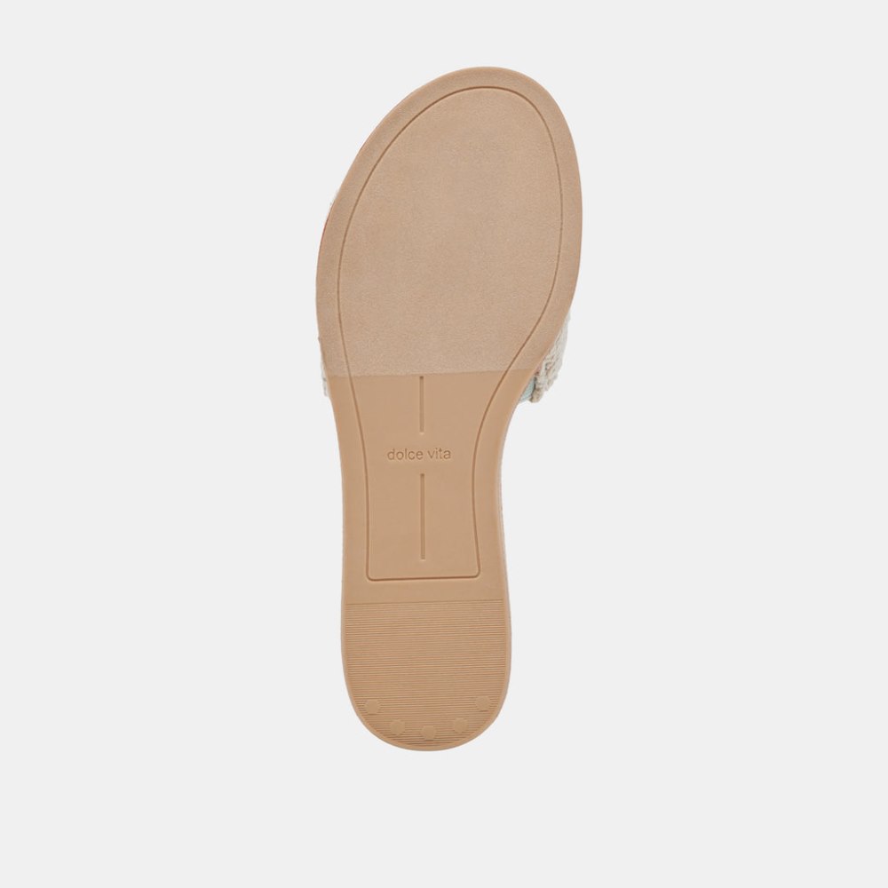 Dolce Vita Dalon Sandals Cream Blue Lace