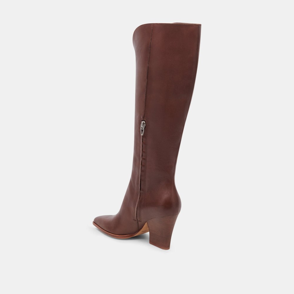 Dolce Vita Rocky Boots Chocolate Leather